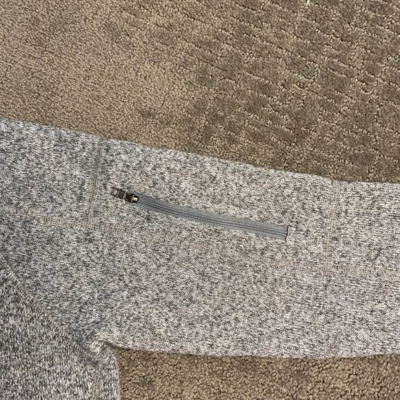 Patagonia Better Sweater 1/4 Zip Heather Gray Women's Large Pullover Fleece - Picture 3 of 4